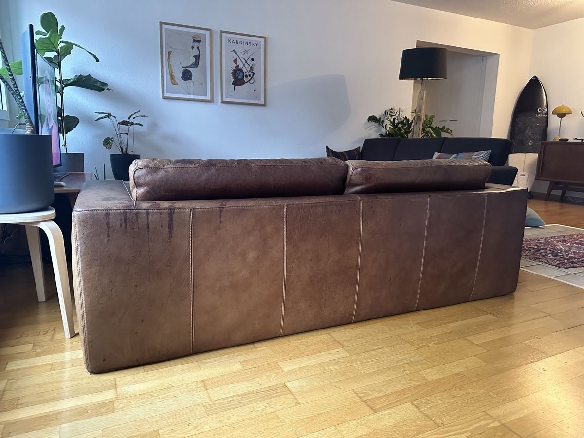 Divani: Braunes Ledersofa – Usato da Zürich venduto da Zginger 2