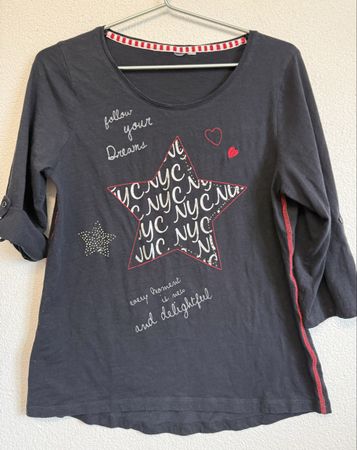 Schwarzes Shirt mit NYCE Stern, Grösse M, Top Zustand!