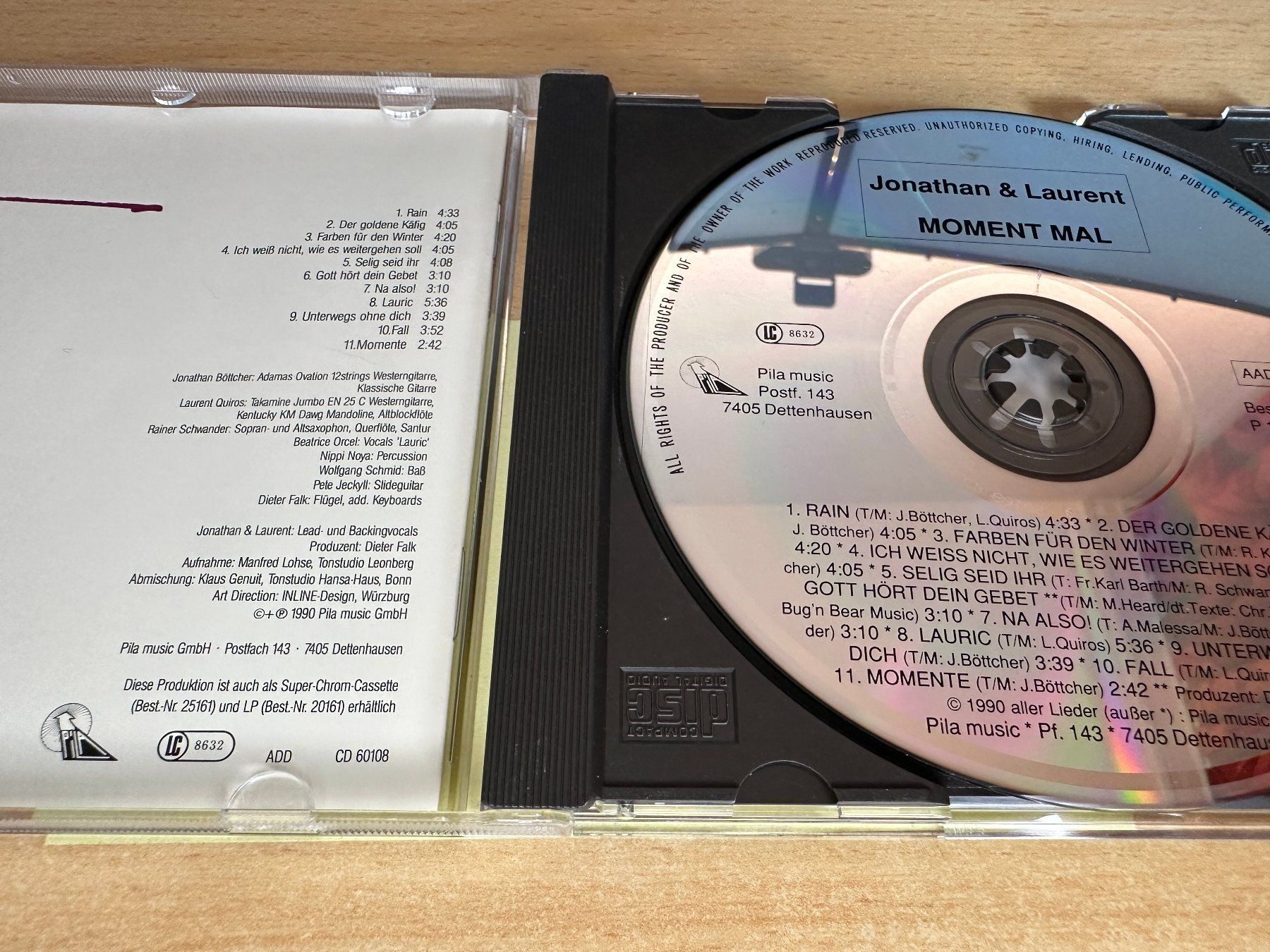 CD: Jonathan & Laurent – Moment Mal – Usato da Rikon im Tösstal venduto da Alpenmutz 2