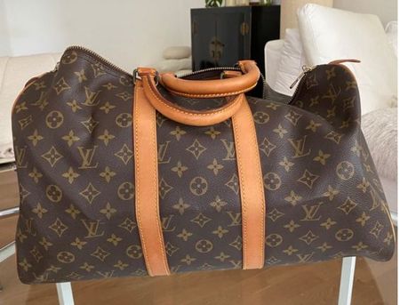 Louis Vuitton Keepall 45 Monogram Braun- Vintage top Zustand