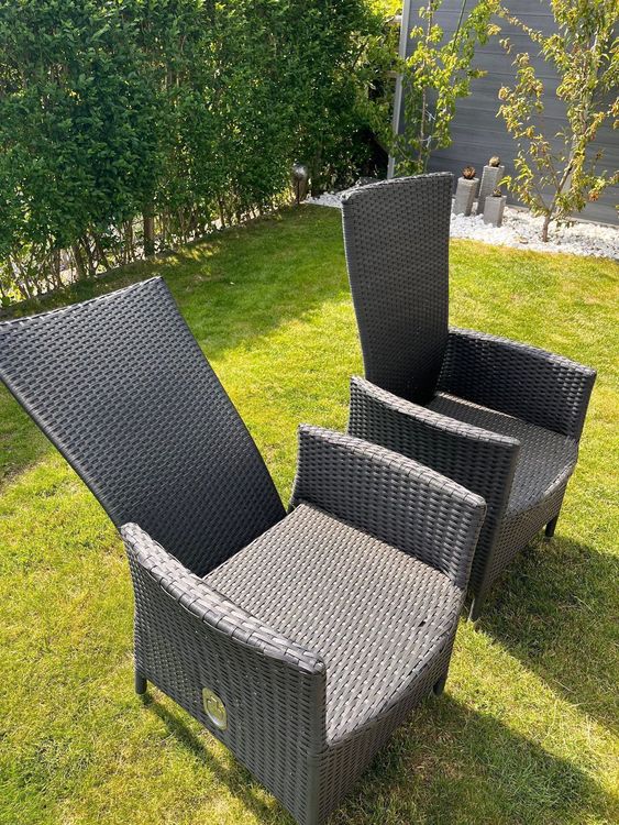 4 Gartenstühle mit verstellbarer Rückenlehne Marke QUEBEC Kaufen auf