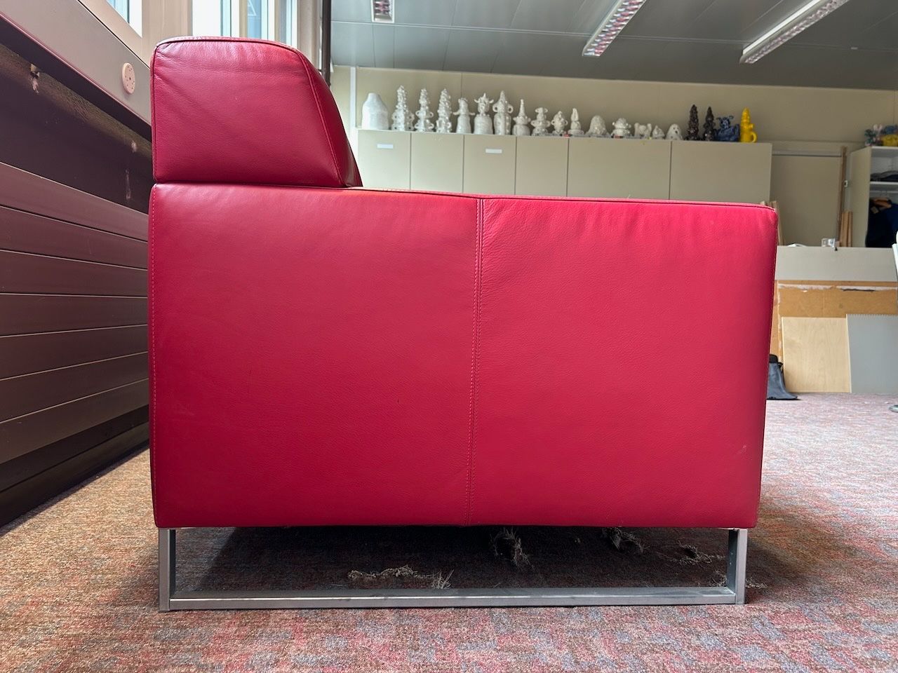 Sofas: Rotes Ledersofa – D'occasion à Zürich par chrigolo1 3