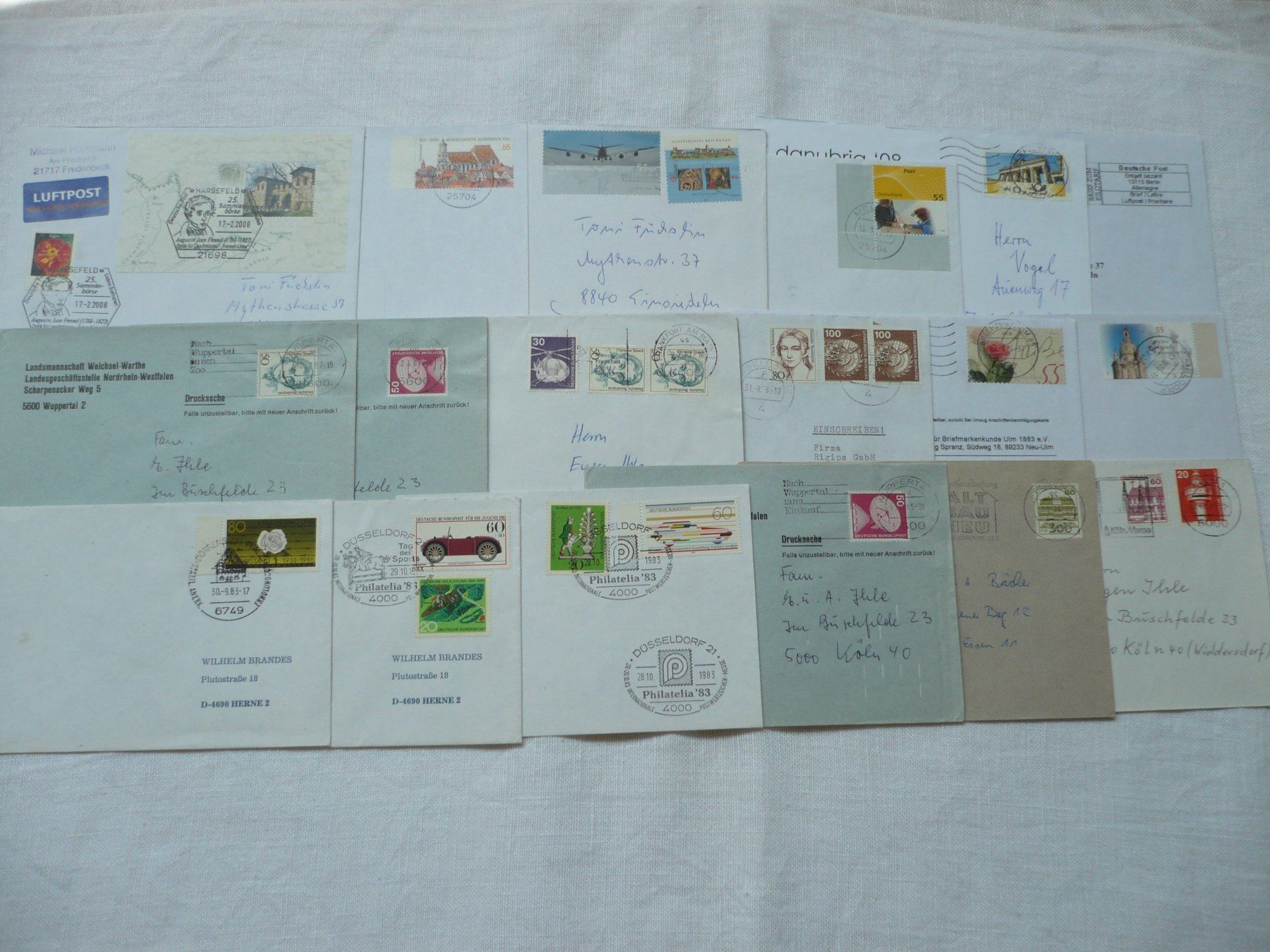 Tous les timbres: BRD 10 Bedarfsbriefe – D'occasion à Zürich par saltandpepper008