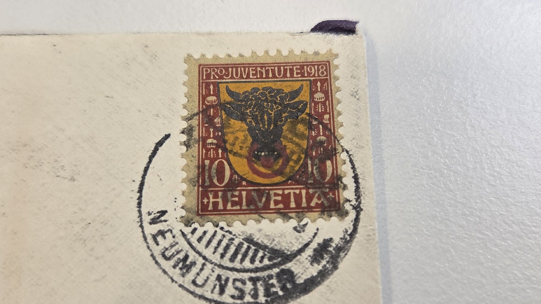 Tutti i francobolli: 1918 Pro Juventute Brief 10 Rp. Uri – Usato da Arni AG venduto da Moth68 1