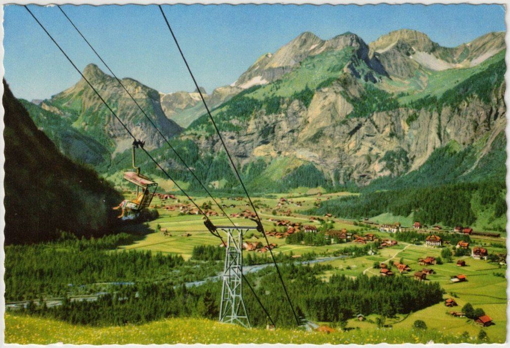 Cartoline postali: Kandersteg - Sessellift Oeschinen – Usato da Binningen venduto da Mountainrider