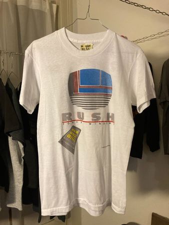 tour shirt vintage original rush power windows S/M top 1985