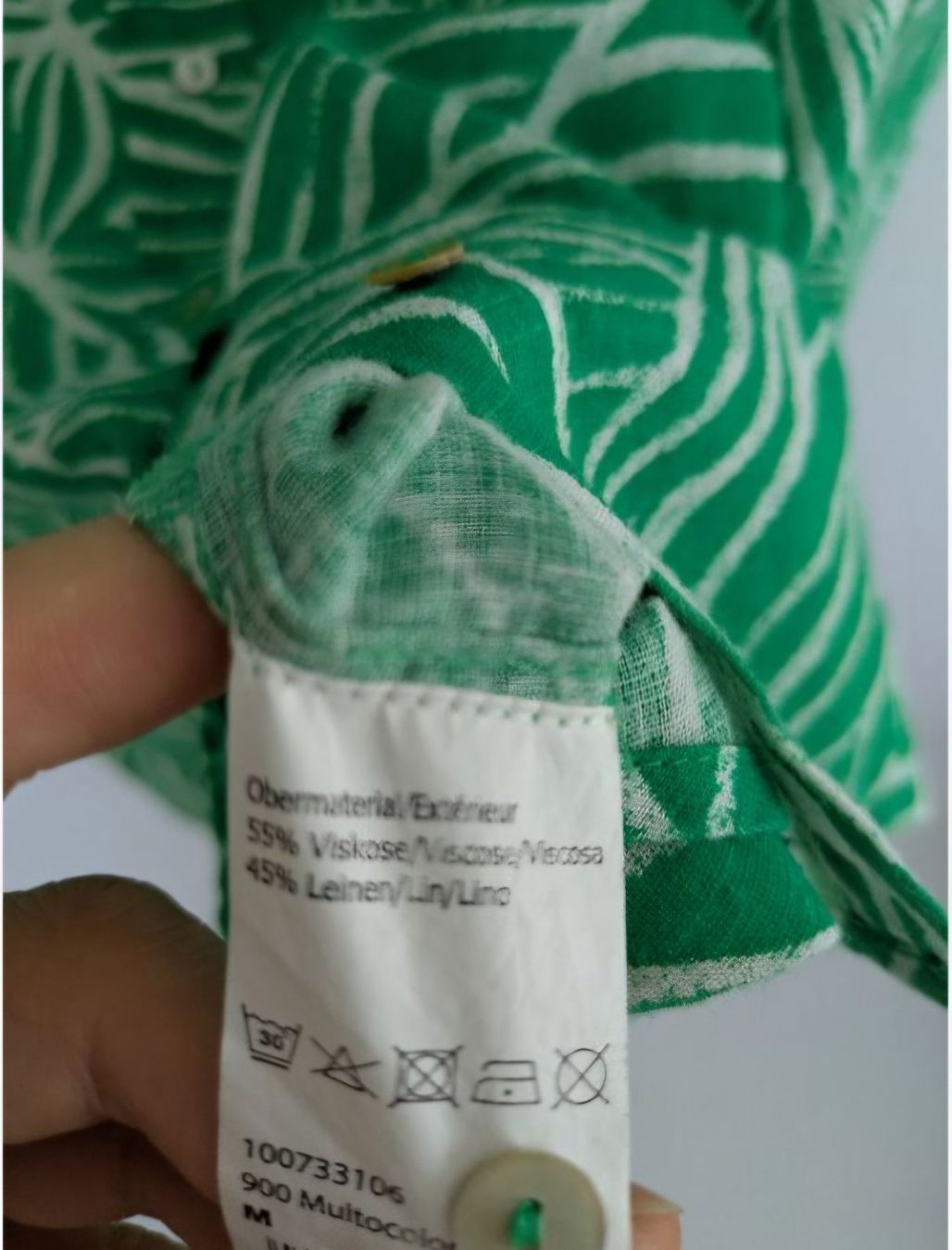 Manor Blusen: Manor Damenbluse, Gr. M/L oversize 45% Leinen – Gebraucht aus Stäfa von Ildi 3