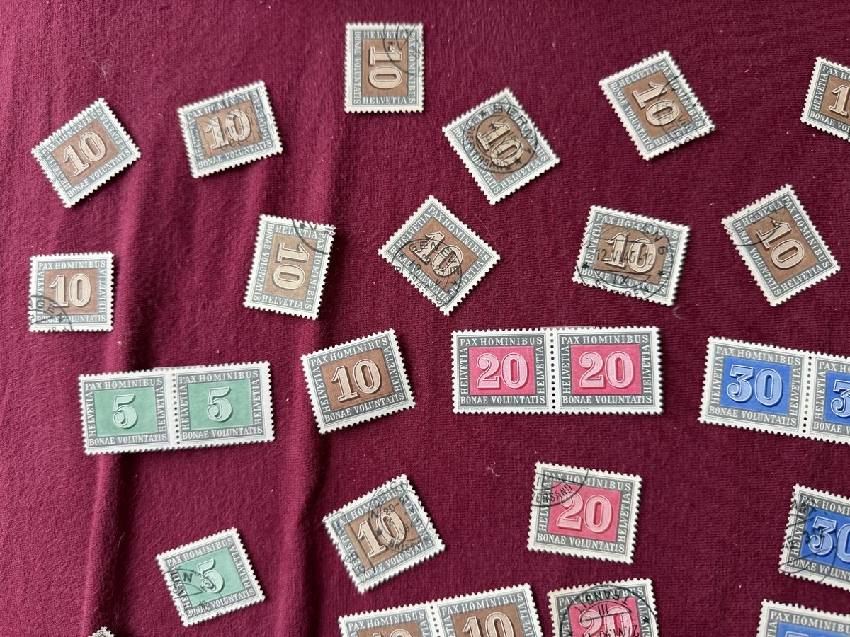 Alle Briefmarken: Pösteli Pax Marken  – Gebraucht aus Murgenthal von Tina_4055 6