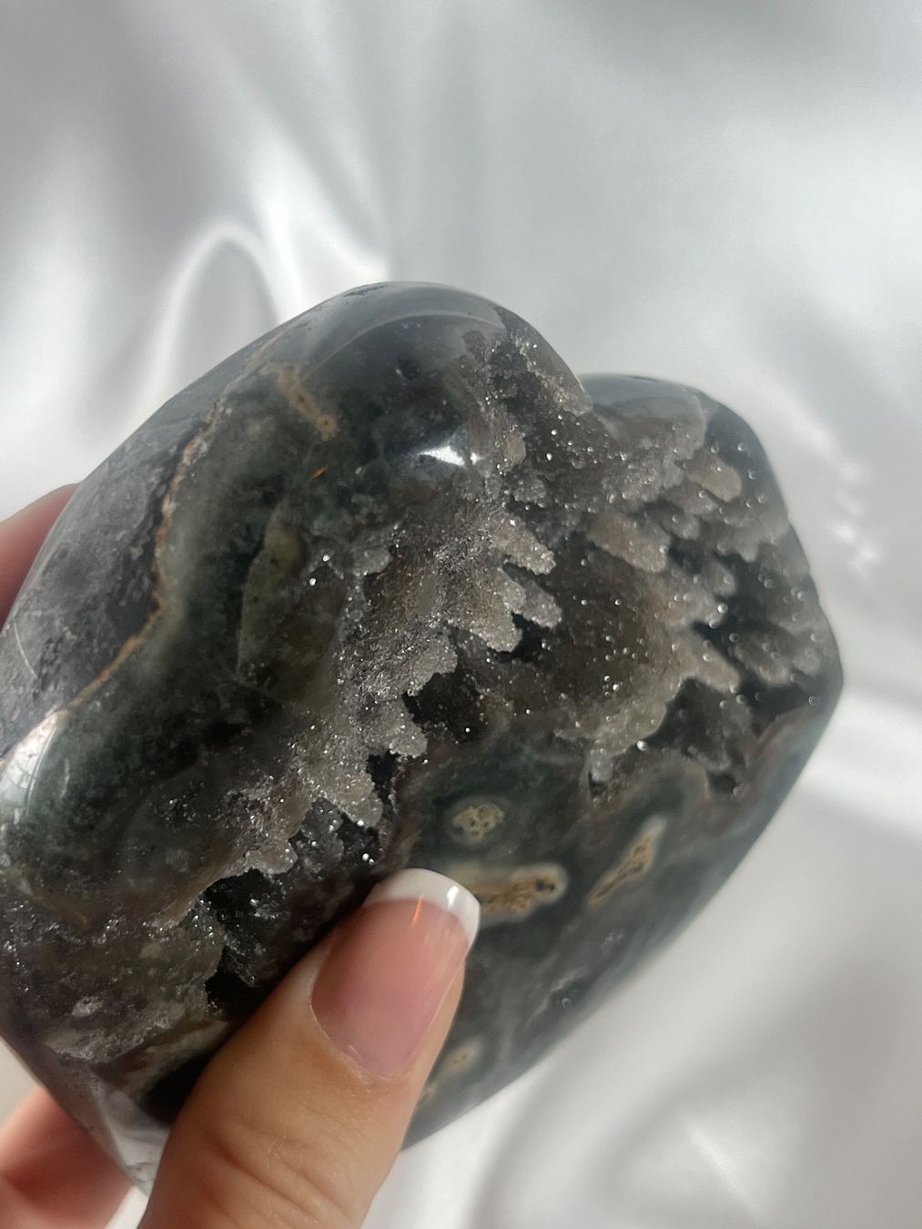 Minerali & Pietre curative: Amethyst Herz mit Stalaktiten – Nuovo e nell'imballaggio originale da Zürich venduto da unique2010 7