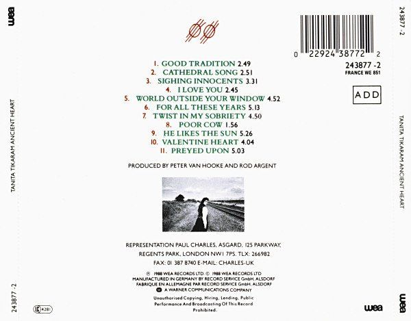 CDs: Tanita Tikaram - Ancient Heart – Gebraucht aus Unterbäch von eqlut 1