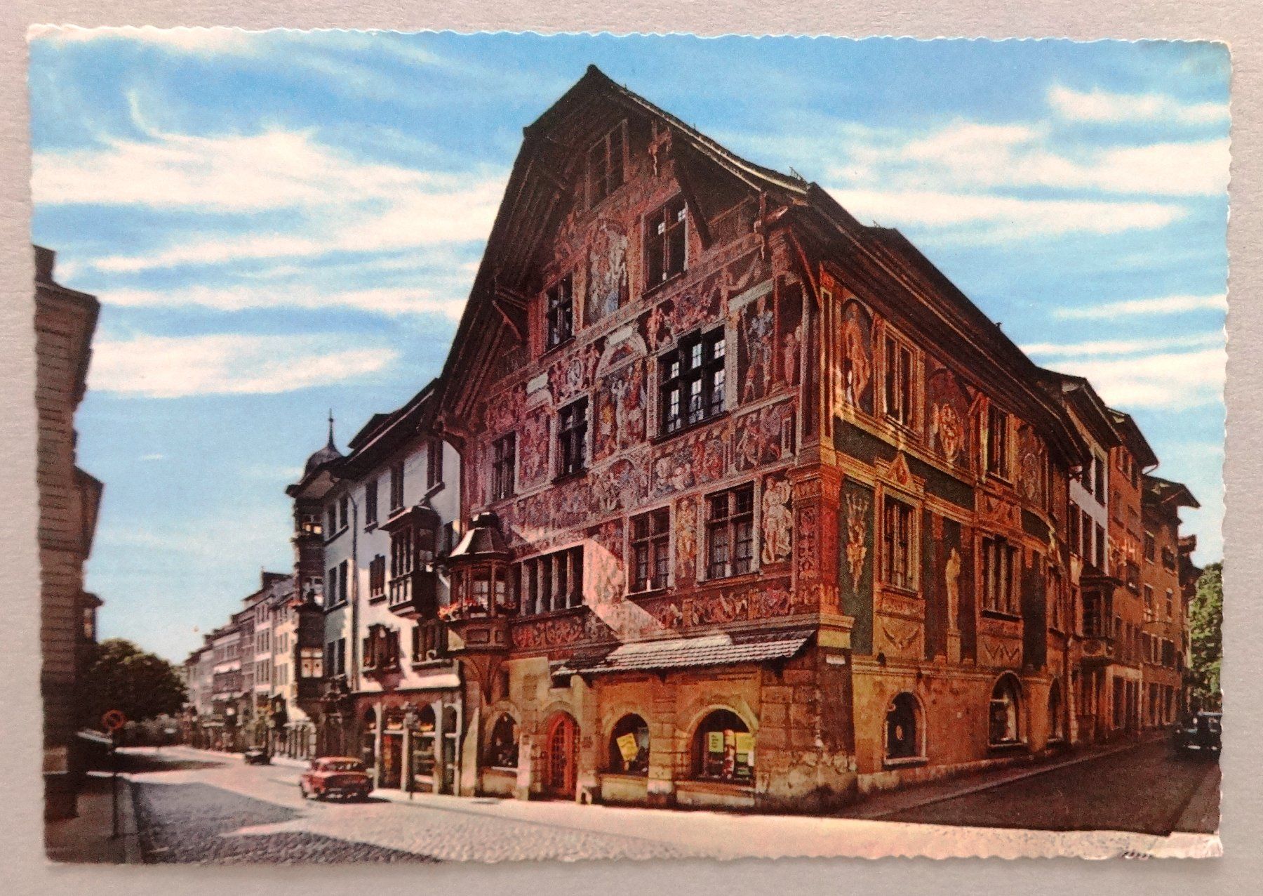 Cartes postales: Schaffhausen, Haus zum Ritter – D'occasion à Fétigny par Billy2miny
