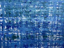 100 x 80 cm Schweizer Kunst Blau