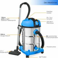 MASKO Staubsauger 2300W Blau