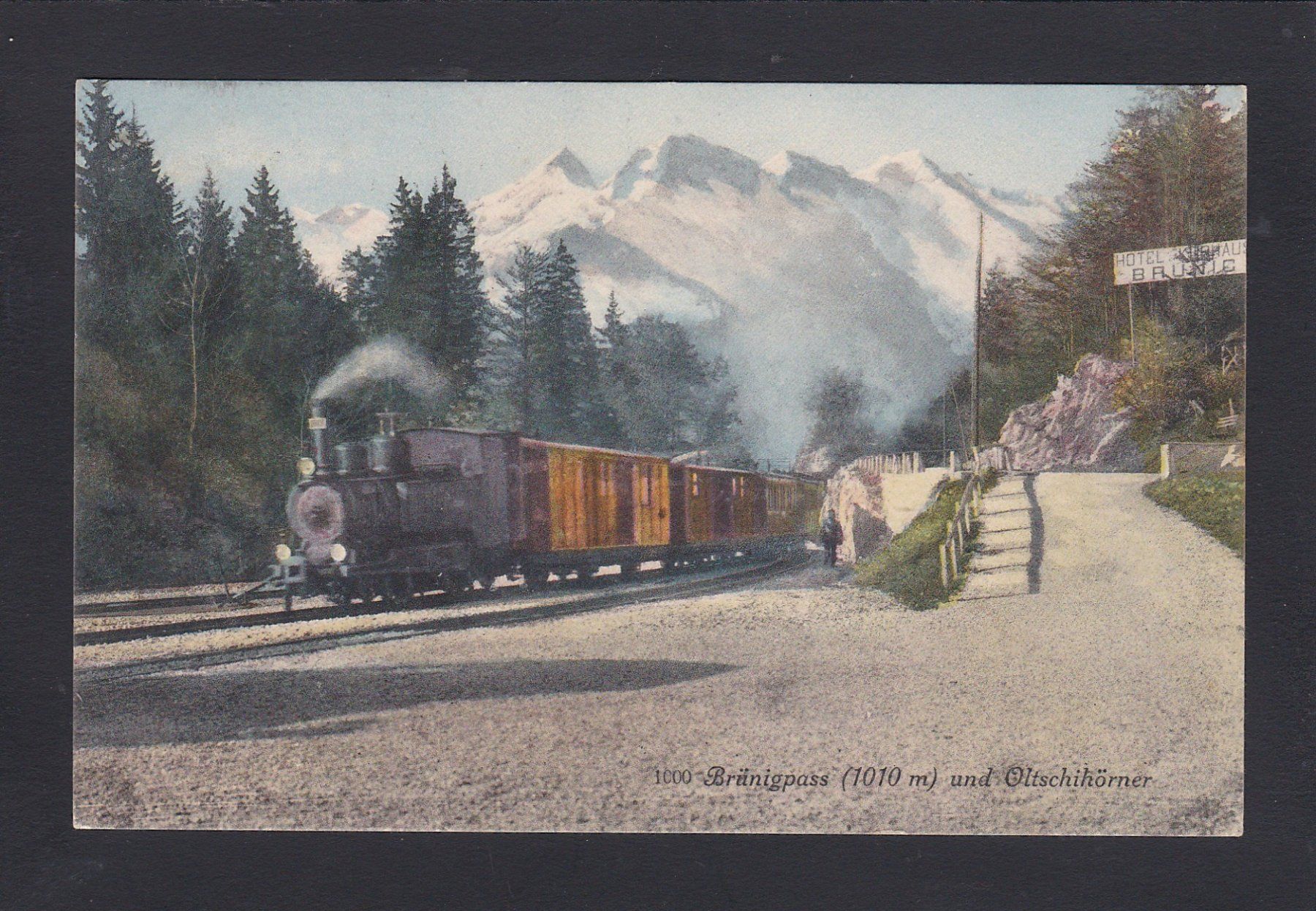 Cartes postales: BAHN Brünig-Pass, 1912, Dampflok – D'occasion à Reiden par cinfis
