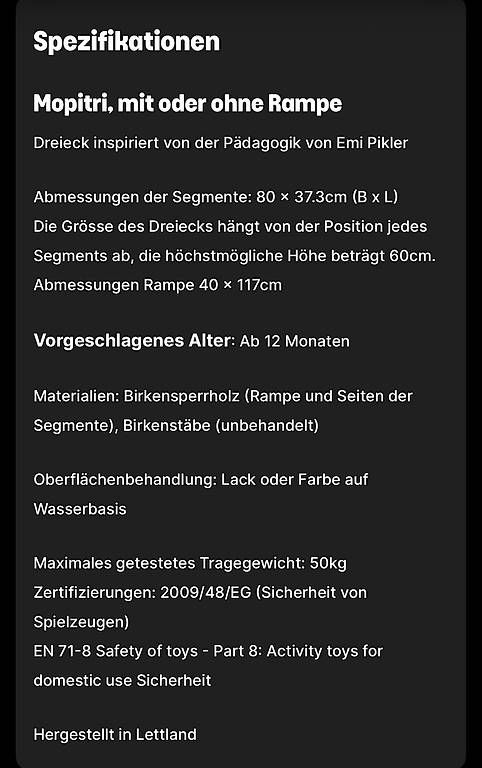 Kletterwände & Klettergriffe: Pikler Dreieck Mopitri – Gebraucht aus Kirchleerau von Evolution_viii 2