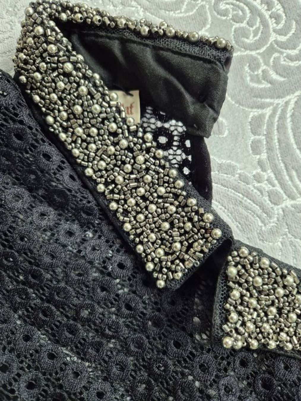 Camicette: Chemisier Vanille & Chocolat S avec col à perles – Usato da Lausanne venduto da Cognitia 3