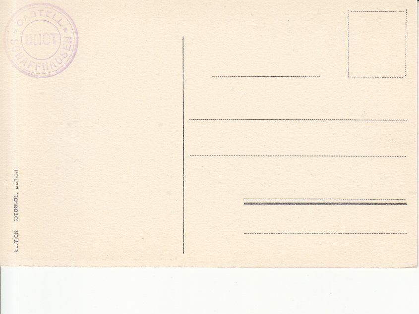 Cartoline postali: Schaffhausen Kasematten ca. 1930 – Usato da Bürglen TG venduto da StampGraf 1