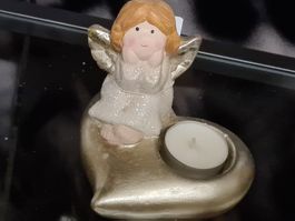 Weihnachts Deko Engel Kerzenhalter