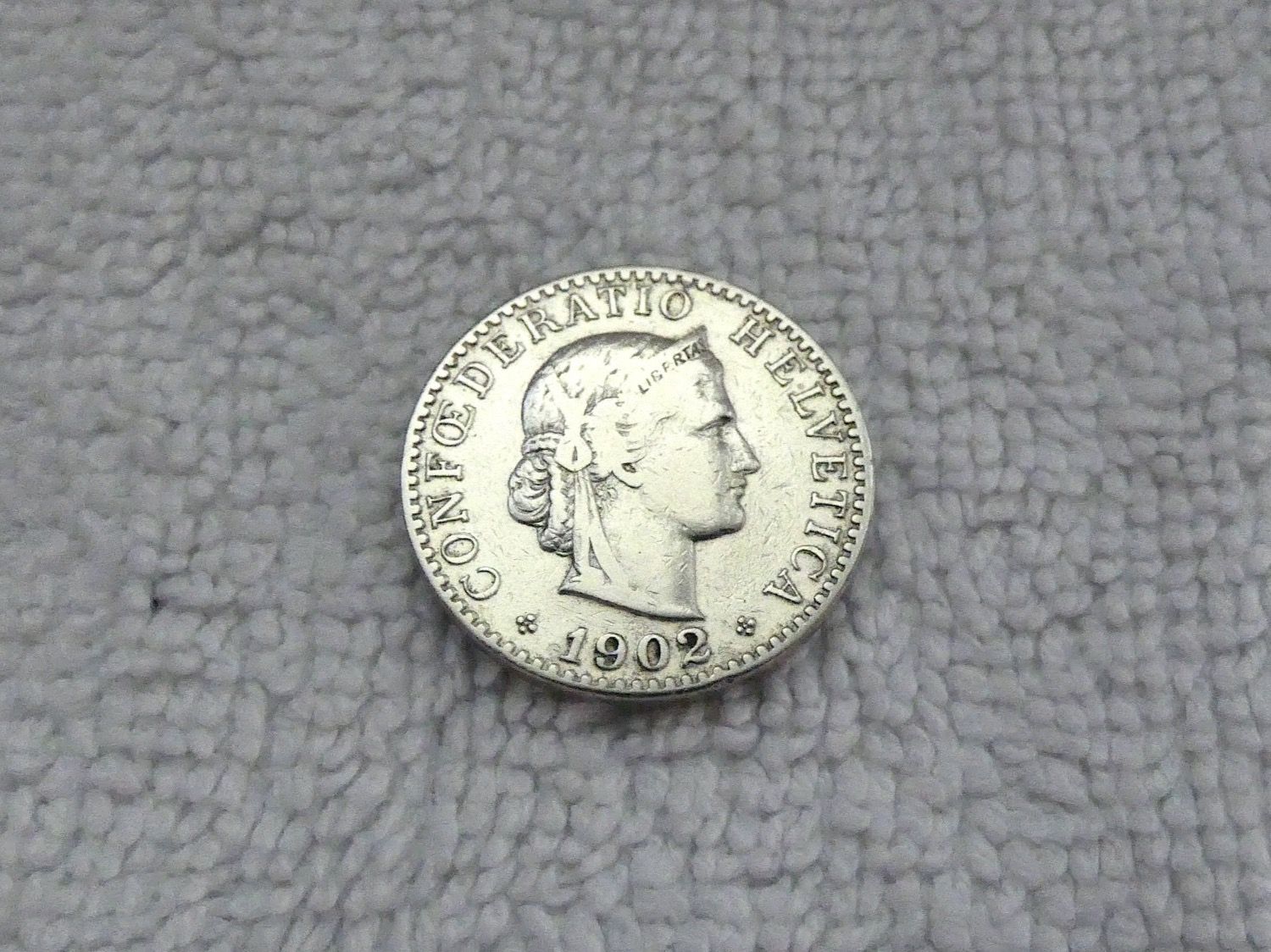 Tutti le monete: 20 centimes/rappen 1902 – Usato da Nyon venduto da Ilmi09