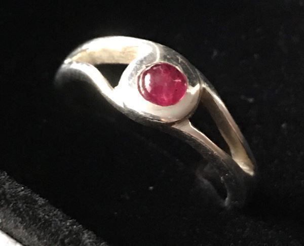 Anelli: Unikat Rubin Ring 925 Silber - 18mm NEU – Nuovo (secondo la descrizione) da Basel venduto da Chili007 1