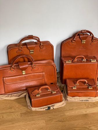 Ferrari Testarossa Ledertaschen Set 6-teilig braun