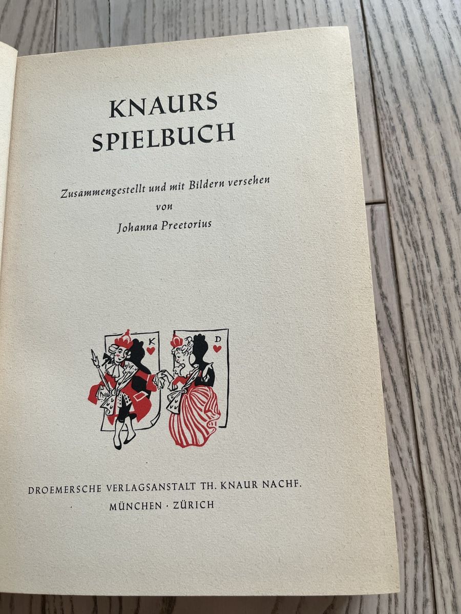 Libri: Knaurs Spielbuch von 1953 – Usato da Romanshorn venduto da Apfelschuss 1