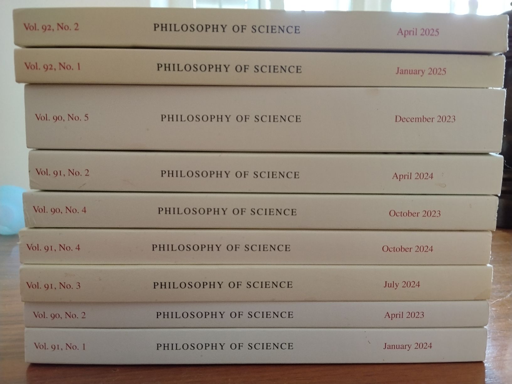 Libri: Philosophy of Science Journal 9 issues between 2023 - 2025 – Usato da Olten venduto da BCautes 1