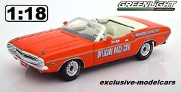 DODGE Challenger Pace Car Indy 500 1971 1:18 von Greenlight