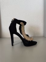Sandales CASSIS noires à talons hauts en daim T38