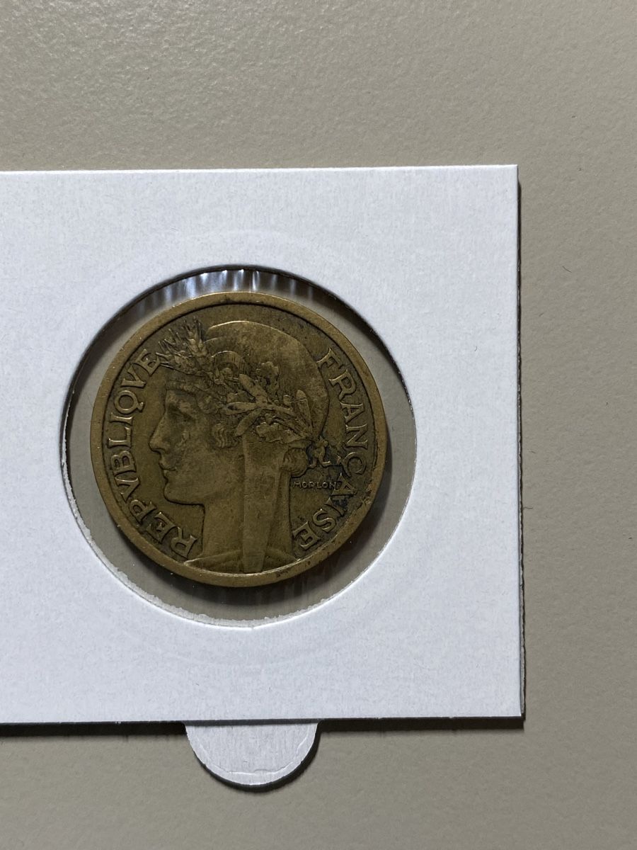 Alle Münzen: France - 2 francs Morlon - 1934 – Gebraucht aus Payerne von Mike1682 1
