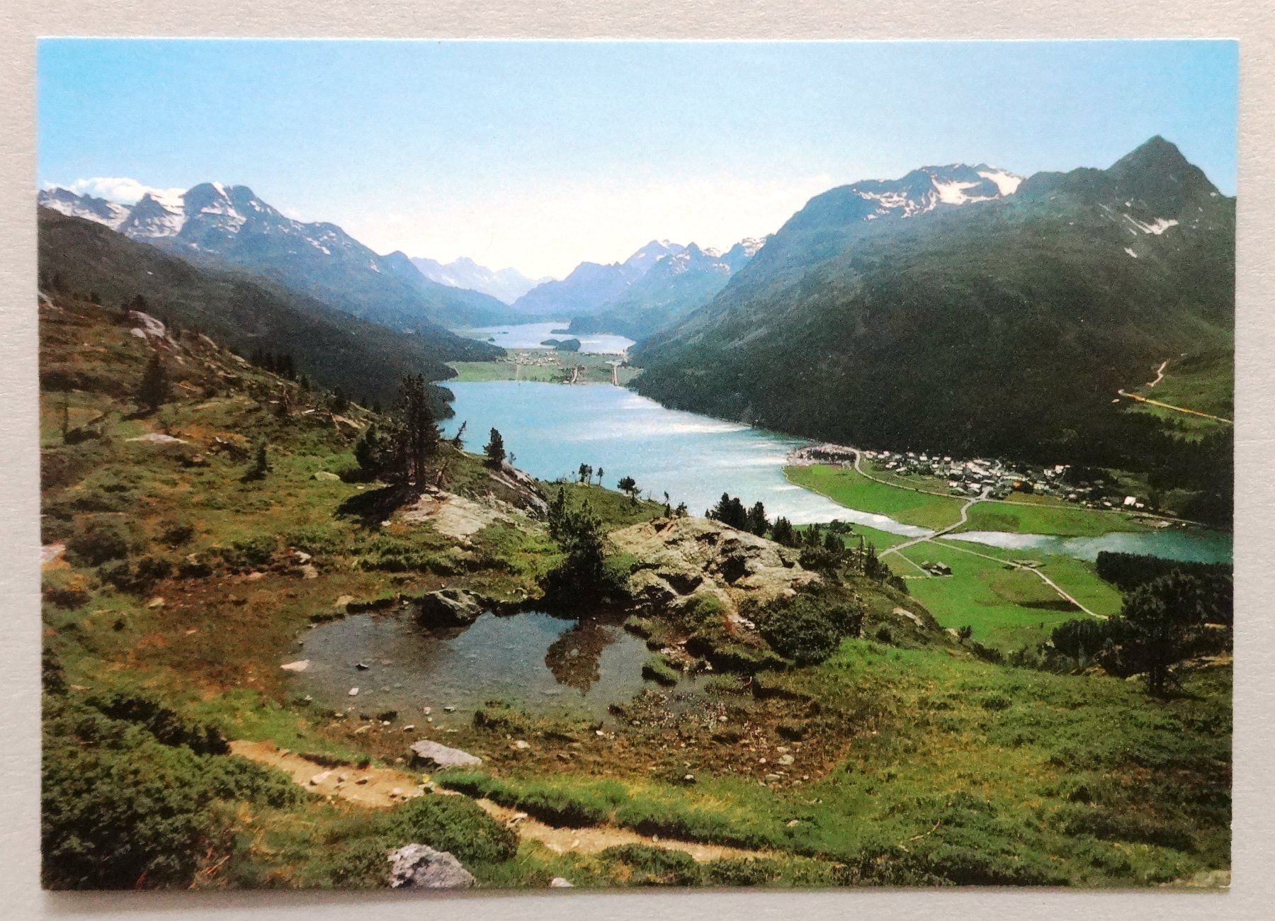 Cartoline postali: Silvaplana, Silvaplanersee und Silsersee – Usato da Fétigny venduto da Billy2miny