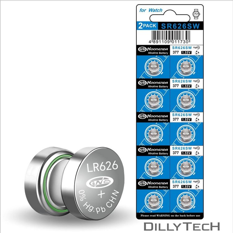 Caricatori & Batterie: Koonenda AG4, SR626SW, 377 Knopfzellenbatterie - 4 Stk. – Nuovo e nell'imballaggio originale da Erlenbach ZH venduto da dillytech.ch 7