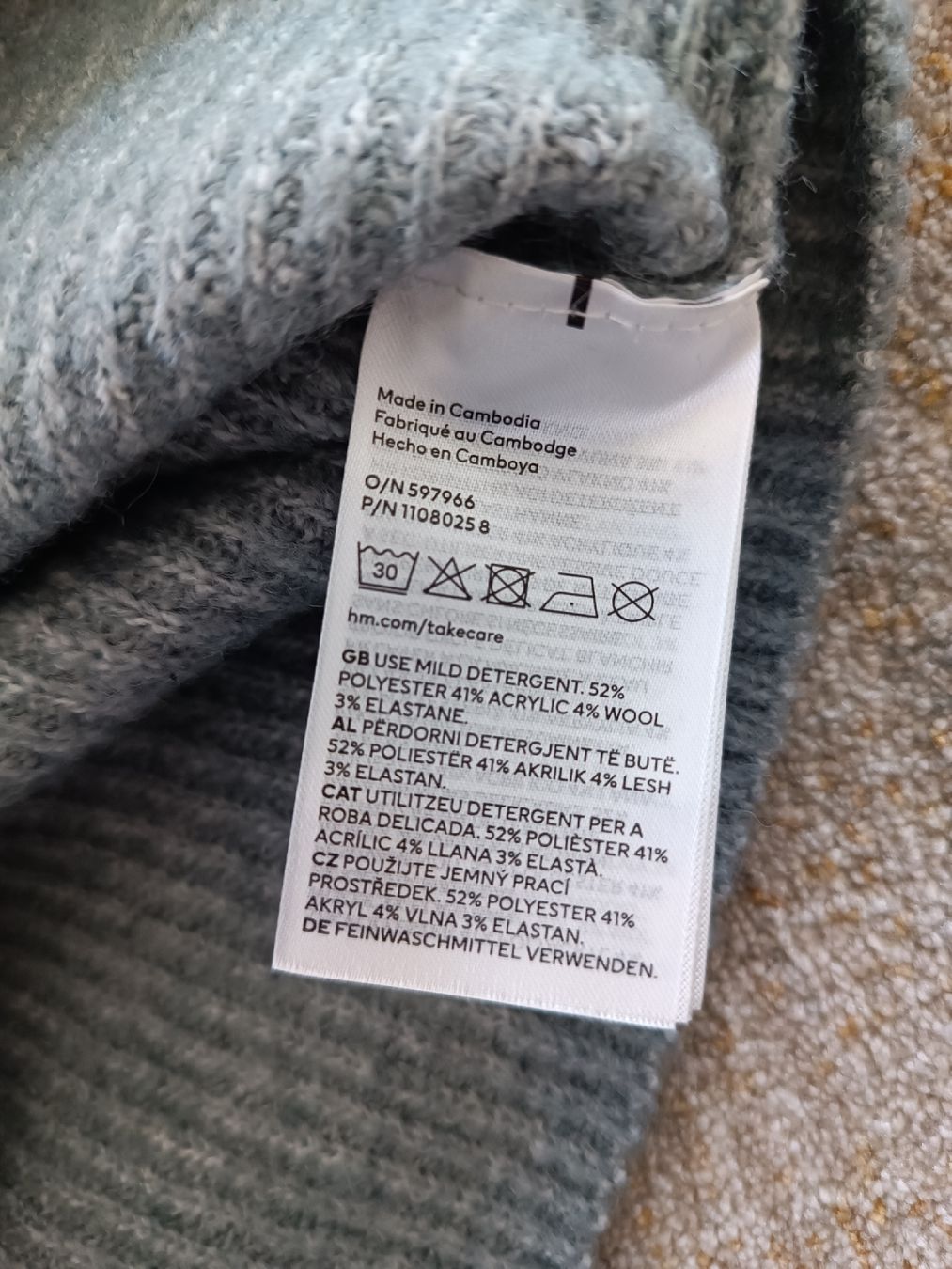 H&M Maglioni & Felpe: PULL H&M VERT DE GRIS XS – Nuovo (secondo la descrizione) da Sierre venduto da shirley04 4