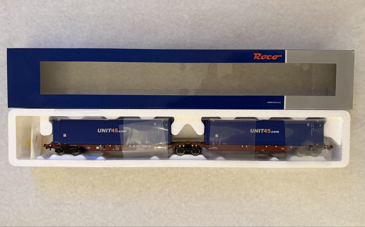 Roco Modellini di ferrovie: ROCO Sggmrss MAV / GYSEV CARGO NEU – Nuovo e nell'imballaggio originale da Zürich venduto da Volanbusz