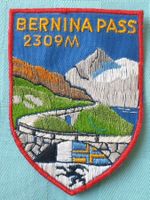 Vintage Badge Wappen BERNINA PASS ST. GALLER STICKEREI