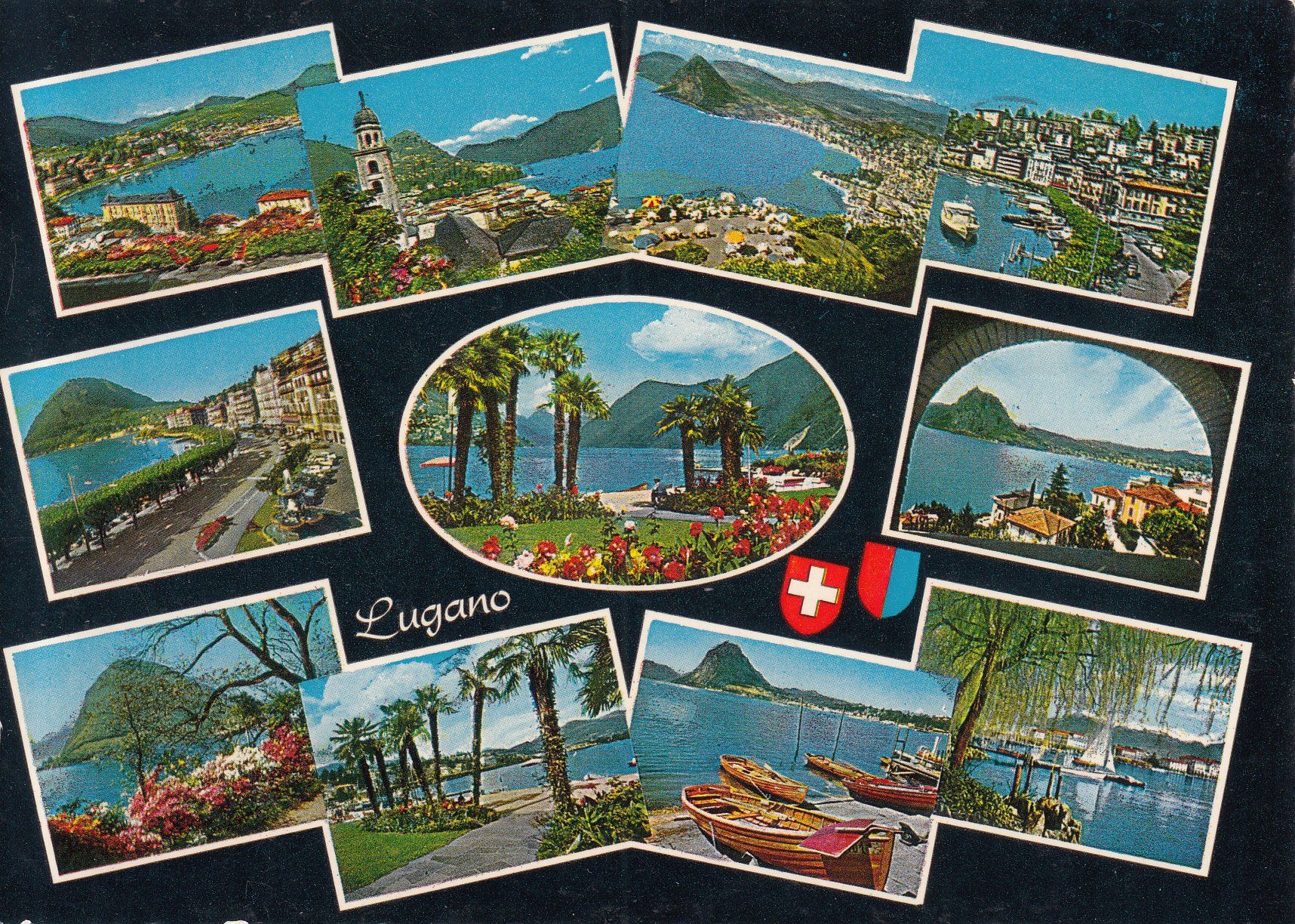 Cartoline postali: Lugano 1960 – Usato da Bürglen TG venduto da StampGraf