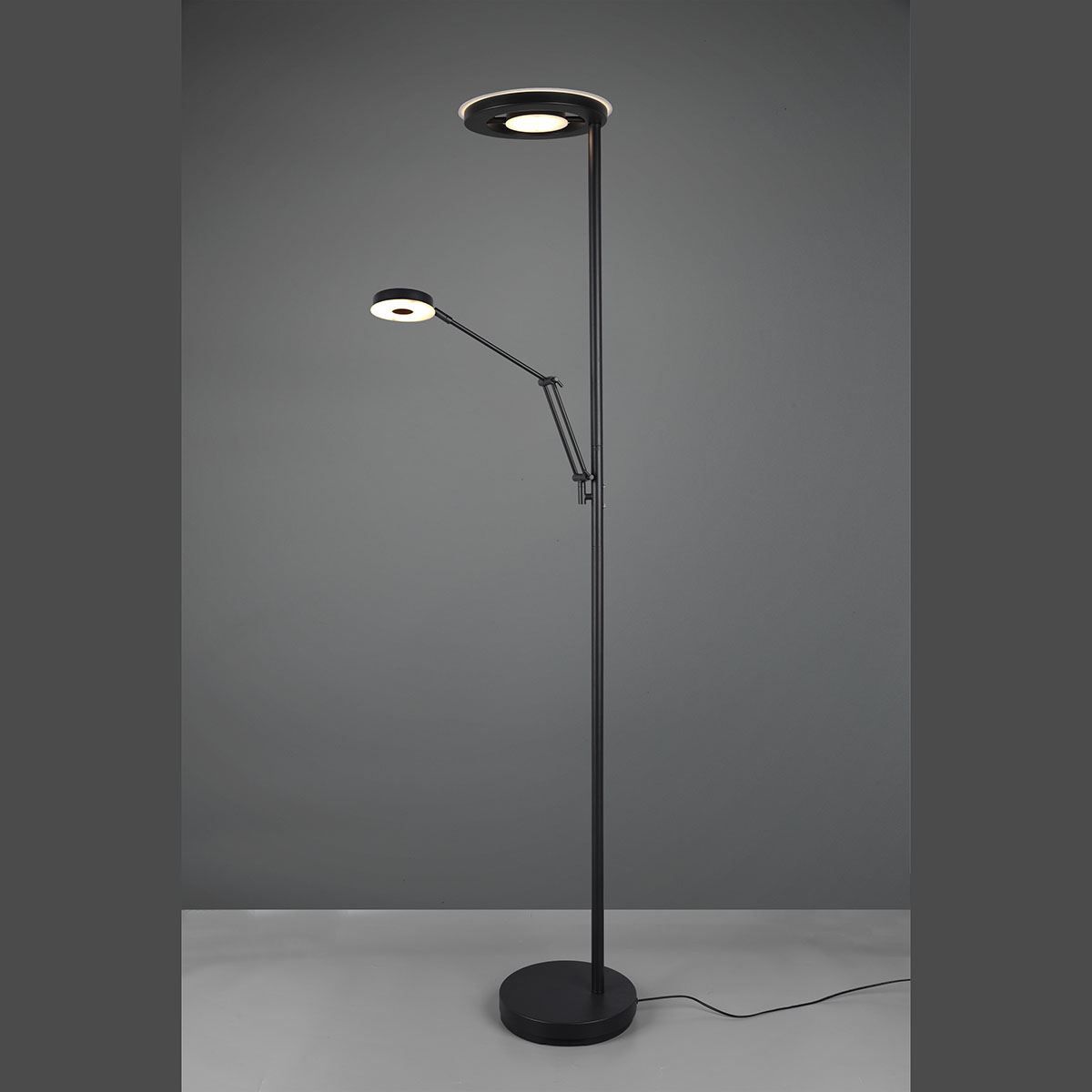 Lampade: LED Stehleuchte, Schwarz, 181 cm Höhe – Nuovo (secondo la descrizione) da Kreuzlingen venduto da Smart-Light