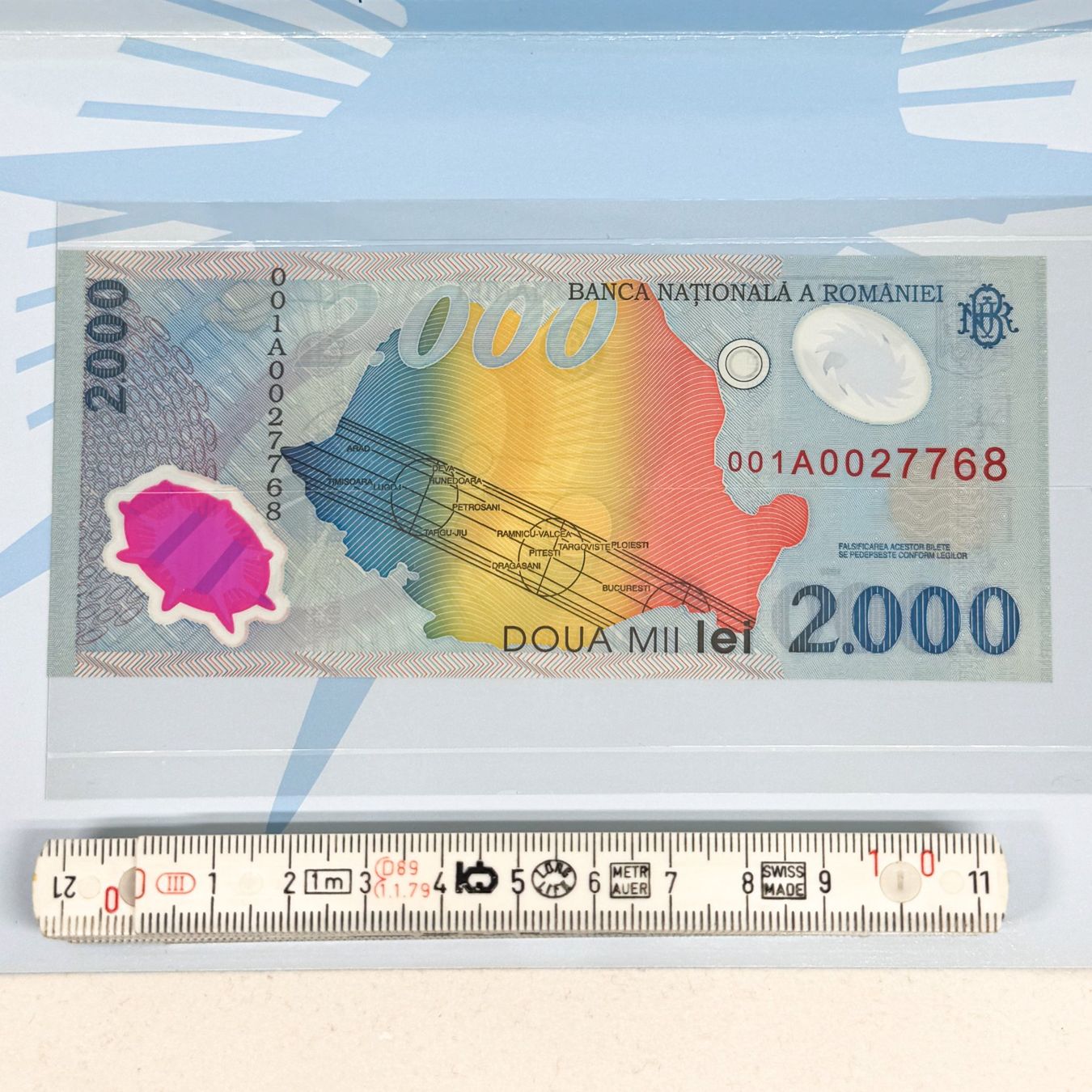 Banconote: Collector : Billet Roumanie 2000 Lei Eclipse Solaire de 1999 – Nuovo e nell'imballaggio originale da Estavayer-le-Lac venduto da Famille_Sympathique 9