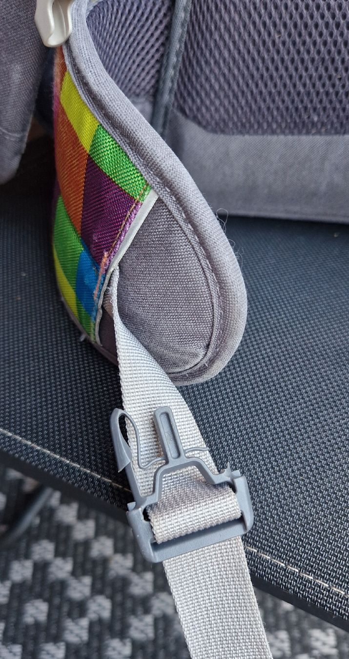 Satch Borse & Zaini: Satch Schulrucksack buntes Karomuster – Usato da Klosters Dorf venduto da sel_p9wx 3