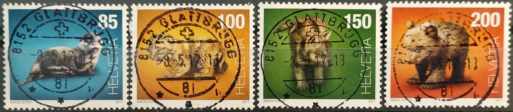 Alle Briefmarken: 2017 Tierbabys Top Stempel – Gebraucht aus Dübendorf von goeggi79