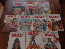 10 MAD Comic Hefte das vernünftigste  Magazin Nr. 112 - 121
