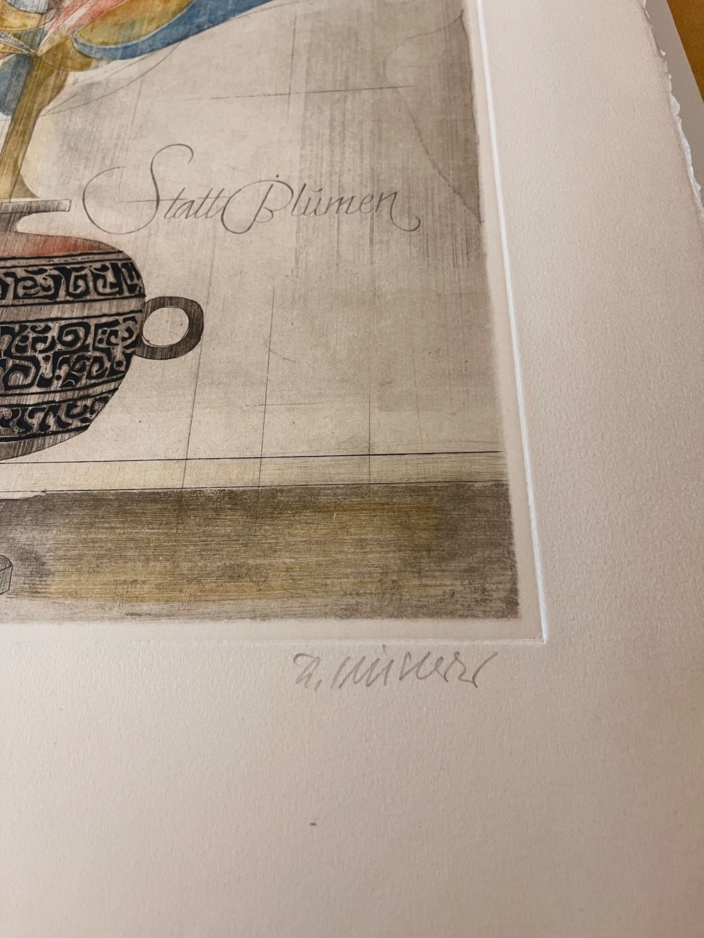 Grafica & Litografie: Finsterer Alfred "Lithographie "Wunderblume"  1980 – Usato da Uster venduto da colmo 3