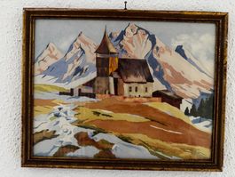 Aquarell A. Mendler Berglandschaft 1940