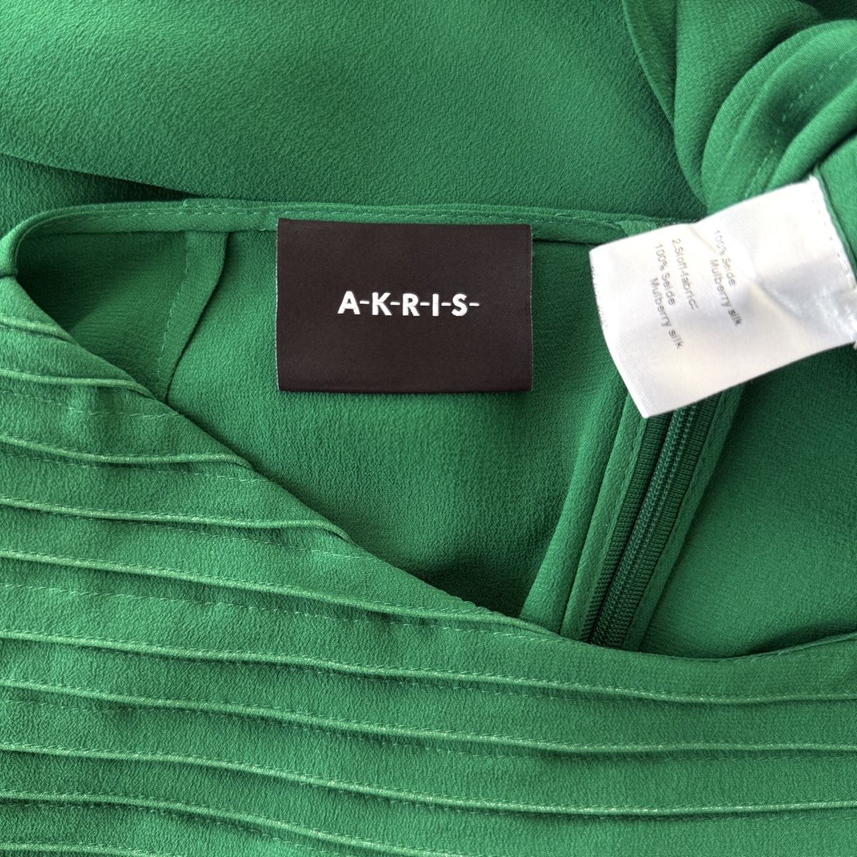 Akris Vestiti: AKRIS Green Silk Dress – Nuovo (secondo la descrizione) da Emmen venduto da Nightingale_2022 5