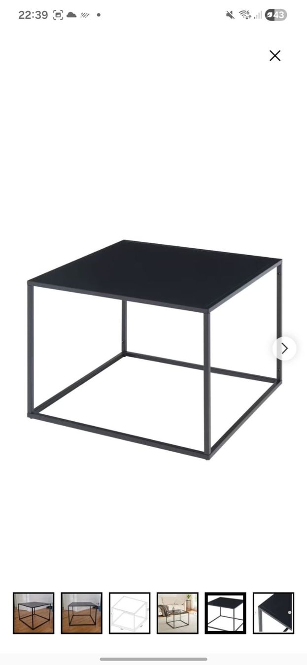 Ikea Tavoli: Schwarzer Cube-Couchtisch – Usato da Glattpark(Opfikon) venduto da GiuAp 4