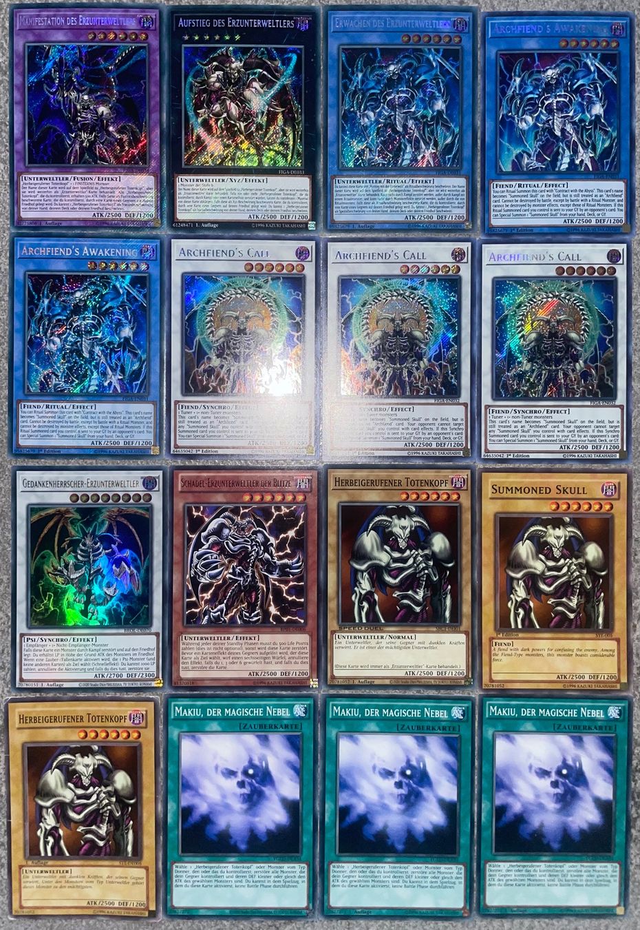 Yugioh Carte collezionabili: YuGiOh Herbeigerufener Totenkopf Deck Set – Nuovo (secondo la descrizione) da Altstätten SG venduto da ChangeMaker
