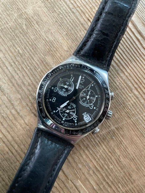 Swatch Orologi: Swatch Irony Chronograph Dark Phoenix – Usato da Neuhausen am Rheinfall venduto da galleria13 1