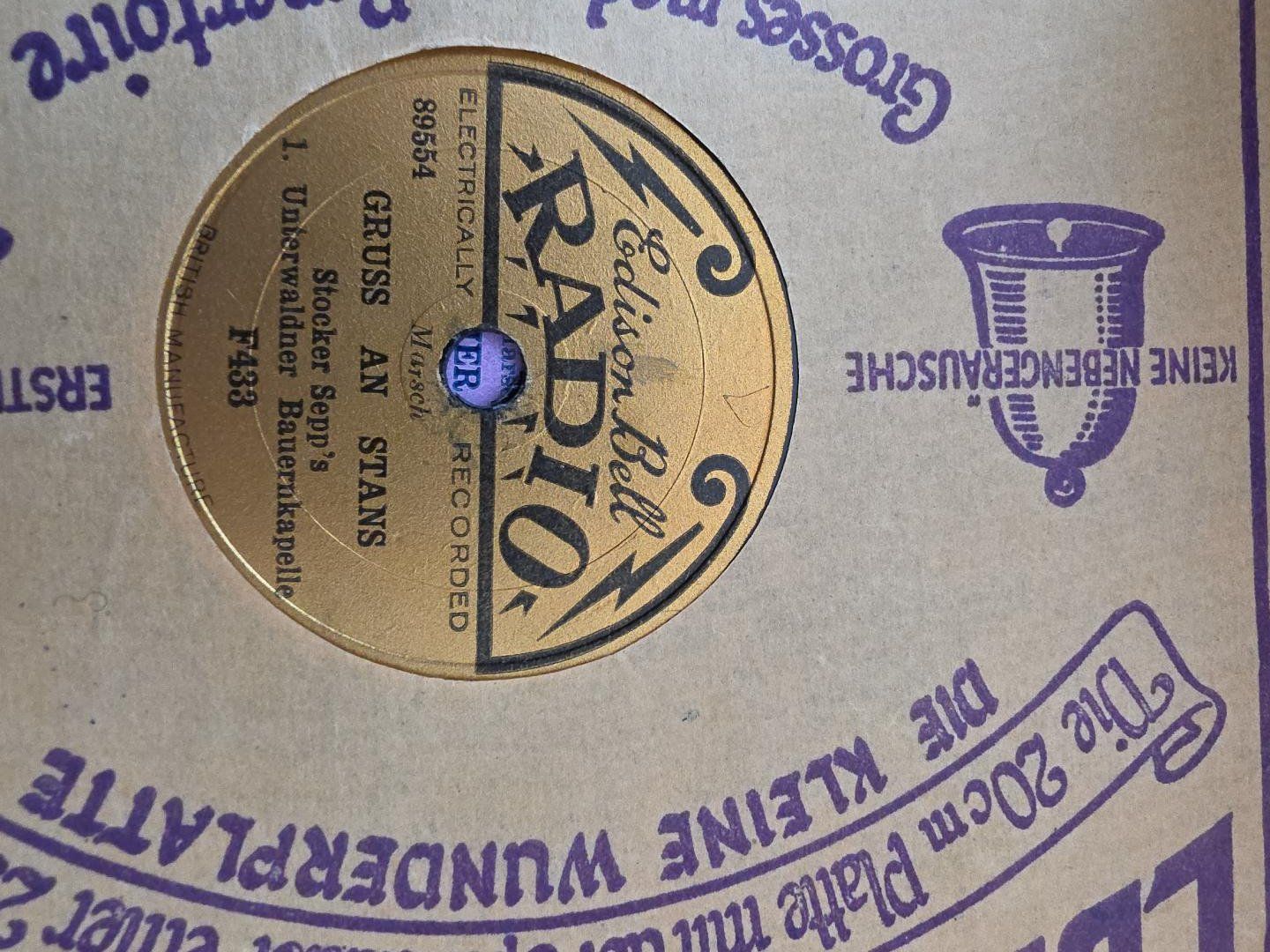 Schallplatten: 9 Schellackplatten – Stocker Sepp – Gebraucht aus Nassen von murancha 1