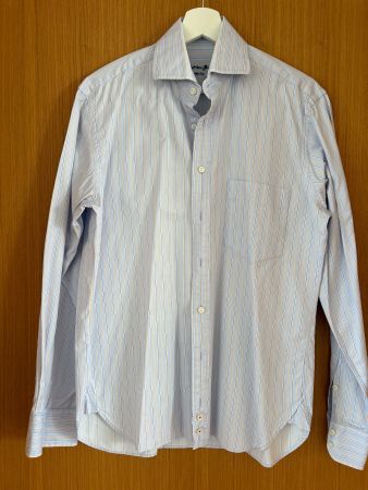 2 x Christian Berg Herren Hemden Gr. 38/39 blau – Business
