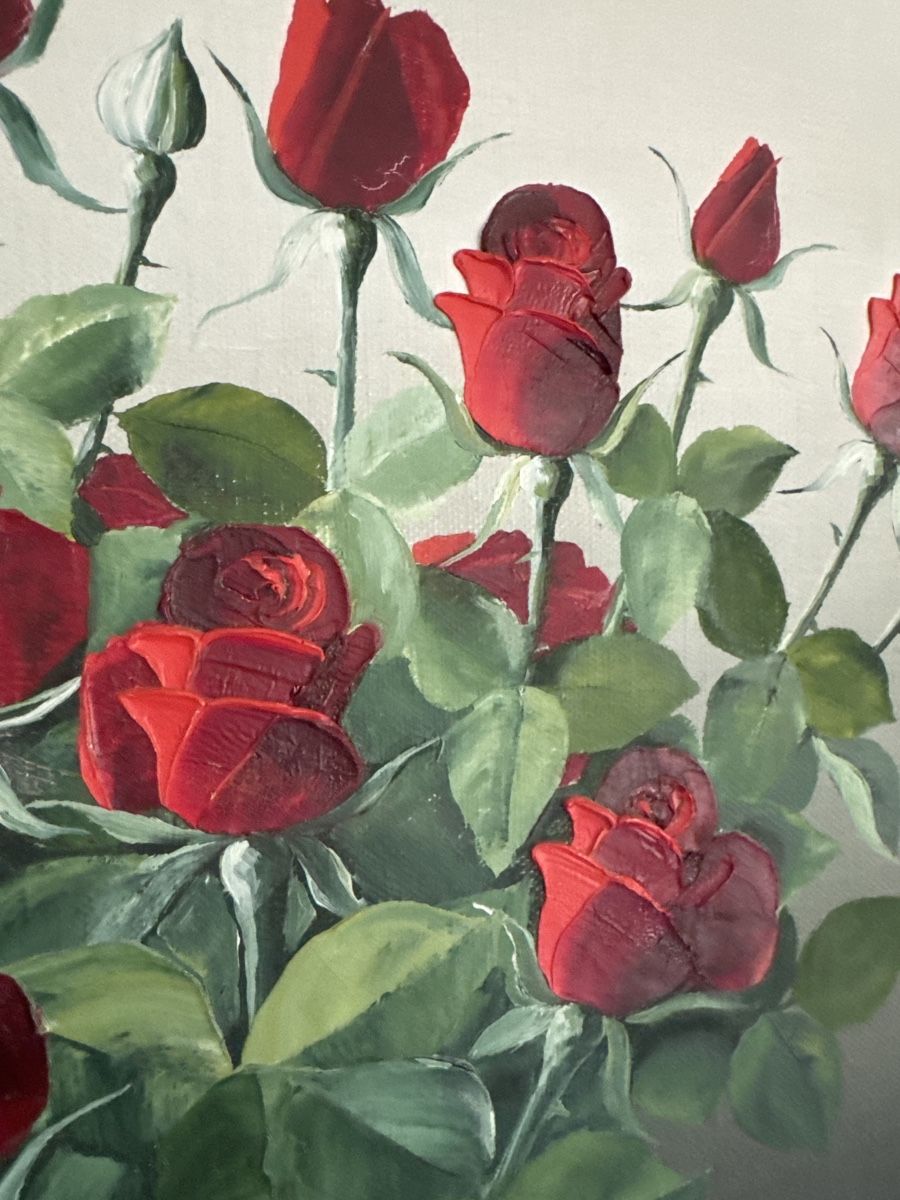Dipinti: Ölgemälde "Rosen" von Friedel Grieder – Usato da Zürich venduto da Smarties13 3